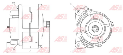 ALTERNADORALT-0112 (WAI 7685N FREIGHTLINER (1989-1998) KENWORTH (1988-1996) MACK (1986-1994) PETERBILT (1991-1997) VOLVO (1989-1996) WESTERN STAR HD (1989-1997)- 12V