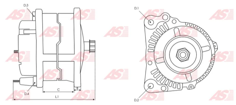 *E7* ALTERNADOR 21SI 7644N 12V MACK (1986-1994) VOLVO (1989-1996). - 12V  145-160 AMP(H)