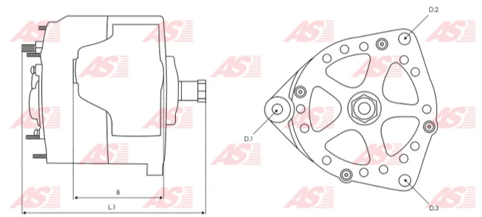 ALTERNADOR TIPO DELCO 10SI 12V/63AMP, POLEA 1V.*SIMILAR AL ALT131, EXC ALT131 MOTORES MARINOS; COMPATIBLE CON: MAQUINARIA CASE/CLARK/HYSTER/MASSEY FERGUSON...