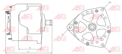 ALTERNADOR TIPO DELCO 10SI 12V/63AMP, POLEA 1V.*SIMILAR AL ALT131, EXC ALT131 MOTORES MARINOS; COMPATIBLE CON: MAQUINARIA CASE/CLARK/HYSTER/MASSEY FERGUSON...