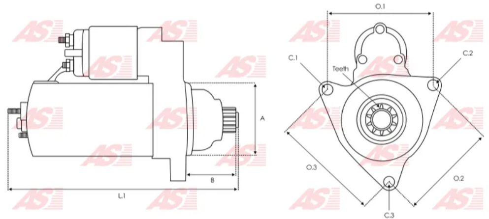 *K7* 16658N (HARFON) ARRANQUE PARA FORD F150, F250 6.9, 7.3L 13TH 12V 10TH