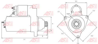 *K7* 16658N (HARFON) ARRANQUE PARA FORD F150, F250 6.9, 7.3L 13TH 12V 10TH