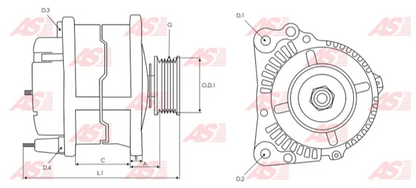 ALTERNADOR KONIGMANN ALT-0164-1 OEM MD313395; REEMPLAZO PARA: MITSUBISHI; ALTERNADOR TIPO MITSUBISHI 12V/85AMP, POLEA 5R; COMPATIBLE CON: MONTERO SPORT 3.0 97-03, 3.5 98-04, MONTERO 3.0 01', 03-04