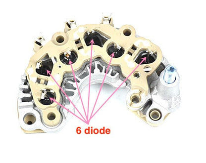 ‎PUENTE RECTIFICADOR DIODO 6/9 TUBO‎ 1PC PARA HYUNDAI, CERATO, ELANTRA, KIA, MAXIMA, ACCENT 1929C