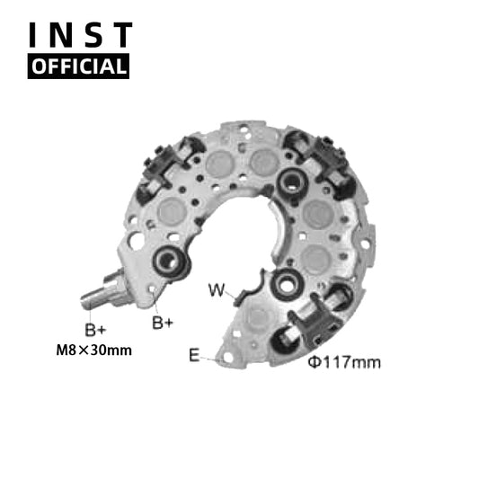 ‎PUENTE RECTIFICADOR DE ALTERNADOR INR421 RN-39 237607 RN-29 NR437 0215805891 0215805901 04868760AE 1042101180‎