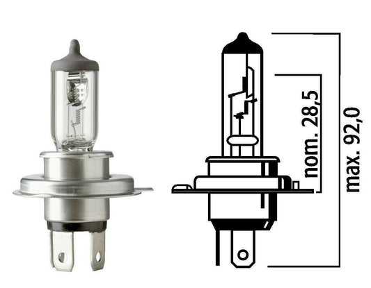 *J4* FLOSSER H4 24V 825545 HALÓGENA PARA FAROS - 75/70 WATTS