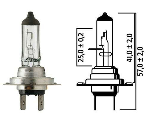 *J5* BUJIA H7 24V (2470) FLOSSER HALÓGENA PARA FAROS DELANTEROS - 70 WATTS